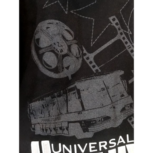 Vintage Universal Studios  Hollywood Hooded ZipUp Cotton Sweatshirt Filming M - Picture 2 of 8
